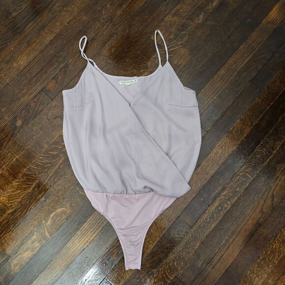 Dusty Rose Pink Hippie Laundry Spaghetti Strap Body Suit - Picture 2 of 8